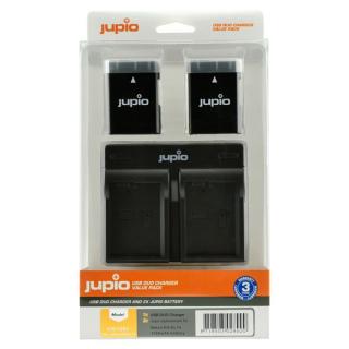 Set Jupio 2x EN-EL14(A) 1100mAh + USB duálna nabíjačka