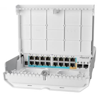 Switch Mikrotik netPower 15FR CRS318-1Fi-15Fr-2S-OUT 16x LAN, 2x SFP, reverzný POE