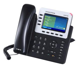 Telefón Grandstream GXP-2140 VoIP, barevný LCD, 4x SIP účty, 4x linky, 2x RJ45, POE, 5x prog. tl.