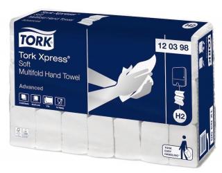 Uteráky Tork papierové skladané Xpress Advanced Soft biela H2 3780 ks New - 1 krt