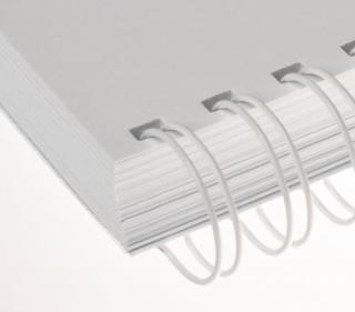 Viazací chrbát RENZ kovový (2/1 ) A4 průměr 8mm bílý 100ks