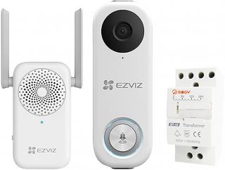 Zvonček Ezviz DB1C kit WiFi, domová s kamerou, vyzváňacia jednotka, trafo