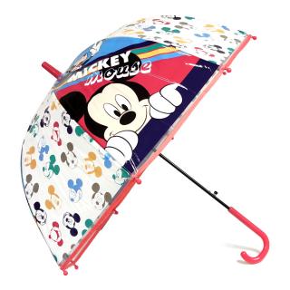 Automatický transparentný dáždnik Rainbow Mickey Mouse