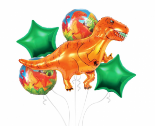 Balónová kytica Dinosaurus