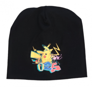 Chlapčenská bavlnená čiapka Pokemon 54 cm, Čierna