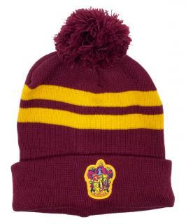 Chlapčenská čiapka s brmbolcom Harry Potter 54 cm, Červená