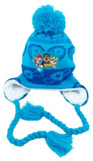 Chlapčenská čiapka s brmbolcom Team Paw Patrol 48 cm, Svetlo modrá