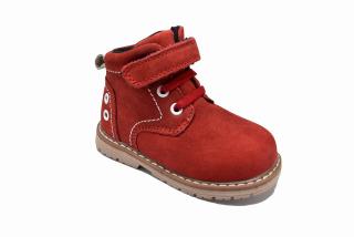 Chlapčenská členková obuv - červená 25