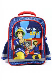 Chlapčenská školská taška Požiarnik Sam - 37 x 29 x 13 cm