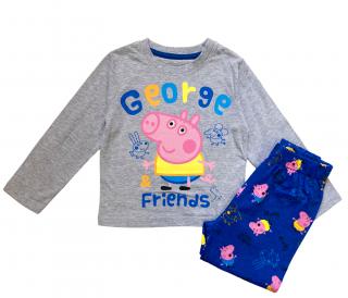 Chlapčenské bavlnené pyžamo George Peppa Pig 104 / 3–4 roky, Modrá