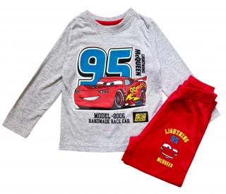Chlapčenské bavlnené pyžamo McQueen 95 104 / 3–4 roky, Sivá