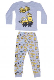 Chlapčenské bavlnené pyžamo Mimoni Bello 110 / 4–5 rokov, Sivá