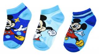 Chlapčenské členkové ponožky Dots Mickey Mouse - 3 ks 23–26