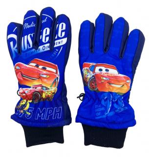 Chlapčenské lyžiarske rukavice McQueen 3–4 roky, Tmavo modrá