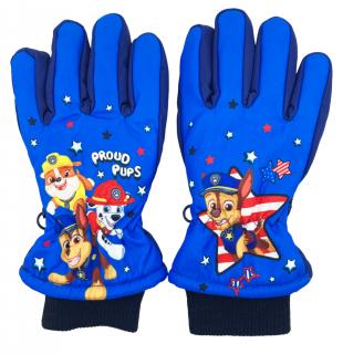 Chlapčenské lyžiarske rukavice Paw Patrol 5–6 rokov, Tmavo modrá