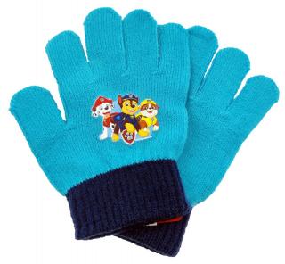 Chlapčenské prstové rukavice  Paw Patrol  - tyrkysová - 12x16 cm