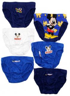 Chlapčenské slipy Mickey Mouse - 3 ks mix farieb 110–116 / 5–6 rokov