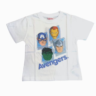 Chlapčenské tričko Avengers 104 / 3–4 roky, Biela