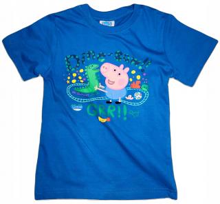 Chlapčenské tričko Peppa Pig a George 104 / 3–4 roky, Modrá