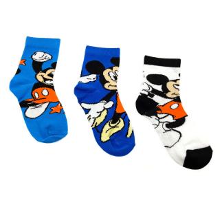 Chlapčenské vysoké ponožky Happy Mickey Mouse - 3 ks 23–26