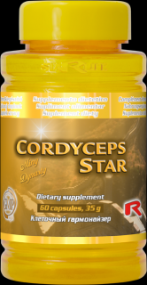 CORDYCEPS STAR, 60 tab. - Obličky, pečeň, dýchacie cesty, imunita