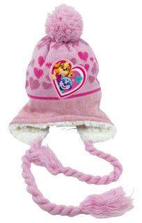 Dievčenská čiapka s brmbolcom Paw Patrol 48 cm, Ružová