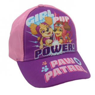 Dievčenská šiltovka Paw Patrol POWER! 52 cm, Svetlo ružová