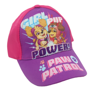 Dievčenská šiltovka Paw Patrol POWER! 52 cm, Tmavo ružová