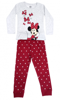 Dievčenské bavlnené pyžamo Minnie mouse - Bowtie 110 / 4–5 rokov, Červená
