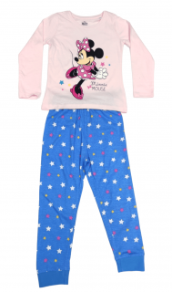 Dievčenské bavlnené pyžamo Minnie mouse - Stars 104 / 3–4 roky, Ružová
