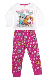 Dievčenské bavlnené pyžamo Paw Patrol - Best Pups 116 / 5–6 rokov, Biela
