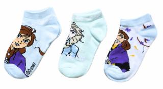 Dievčenské členkové ponožky Anna Frozen - 3 ks 27–30