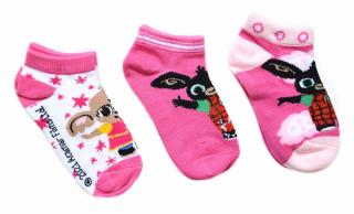 Dievčenské členkové ponožky Sula a Bing - 3 ks 27–30