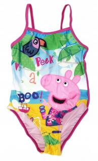 Dievčenské jednodielne plavky Peppa Pig Peek a Boo 104 – 110 / 4–5 rokov