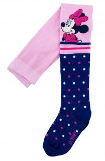 Dievčenské pančušky Dots Minnie Mouse 116–122 / 6–7 rokov, Ružová