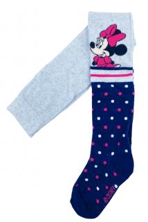 Dievčenské pančušky Dots Minnie Mouse 116–122 / 6–7 rokov, Sivá