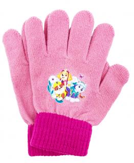 Dievčenské prstové rukavice Team Paw Patrol Ružová