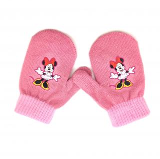 Dievčenské rukavice Minnie Mouse Tmavo ružová