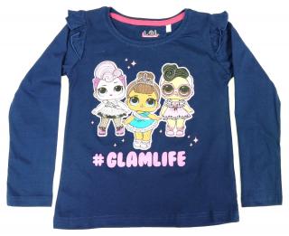 Dievčenské tričko s dlhým rukávom LOL Glamlive 104 / 3–4 roky, Modrá