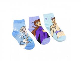Dievčenské vysoké ponožky Anna a Elsa Frozen - 3 ks 23–26