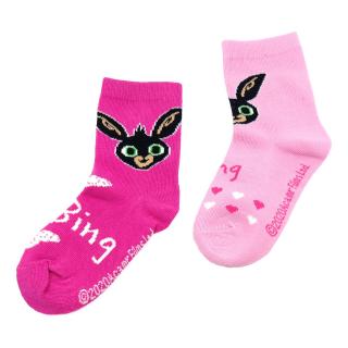 Dievčenské vysoké ponožky veselý Bing - 2 ks 23–26