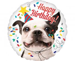 Fóliový balón 17  - Happy Birthday Dog