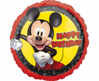 Fóliový balón 18  - Happy Birthday Mickey