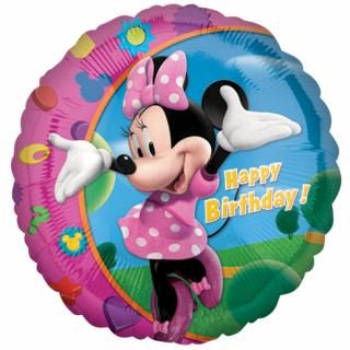 Fóliový balón 18  - Minnie Mouse Happy Birthday