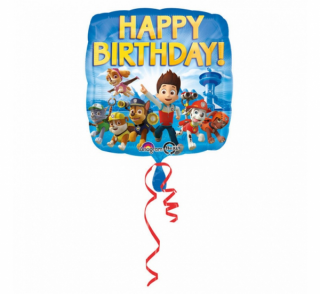 Fóliový balón 18  - Paw Patrol Happy Birthday