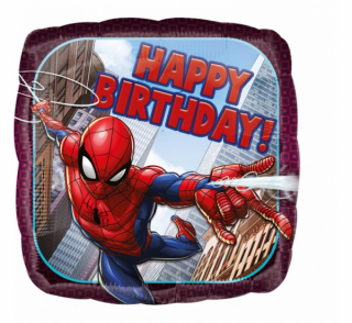 Fóliový balón 18  - Spiderman Happy Birthday
