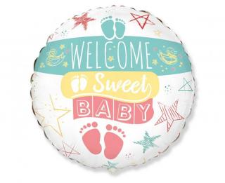 Fóliový balón 18  - Welcome Sweet Baby