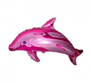 Fóliový balón 24  - Pink Dolphin