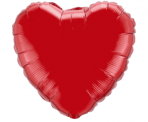 Fóliový balón 32  - Červené srdce