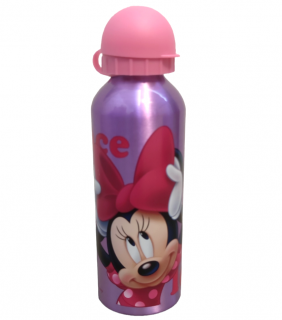 Hliníková fľaša na pitie Minnie Mouse 500ml Fialová